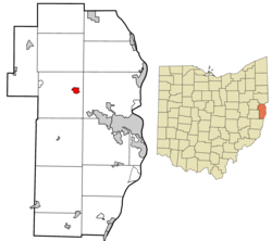 موقعیت ریچموند (اوهایو) در نقشه