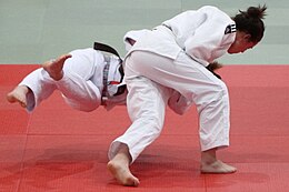 A Judo throw Judo throw.jpg
