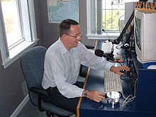 One of the many guest operators at W1AW's Studio One. (2004) K9hi-at-w1aw.jpg