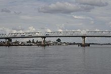 A bridge on the outskirts of Pontianak