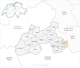 Kirchleerau - Localizazion