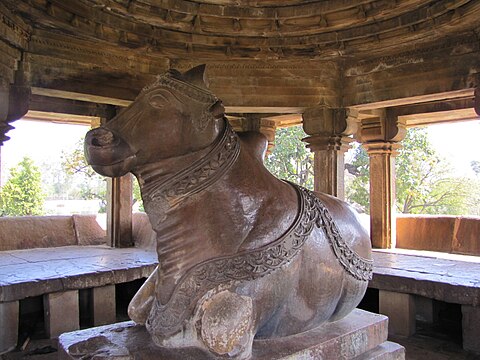 Nandi Sculpture, Nandi Temple, Khajuraho Group of Monuments