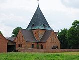 Die Kirche zu Scholen ist eine evangelische Kirche in der niedersächsischen Gemeinde Scholen. Ansicht von Nordwesten.