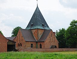Die Kirche zu Scholen ist eine evangelische Kirche in der niedersächsischen Gemeinde Scholen. Ansicht von Nordosten.
