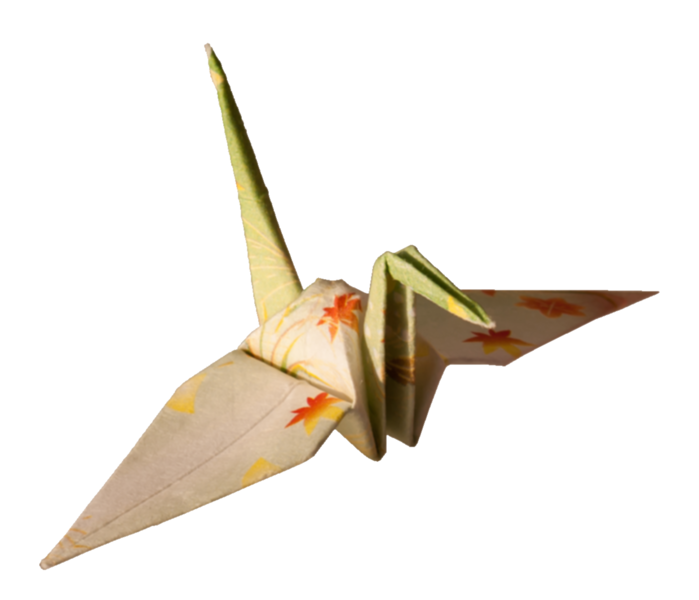 File:Laitche Origami Cranes - The beige One - right.png