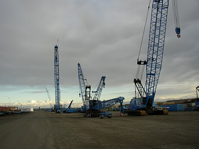 Lampson Crane yard, Port of Big Pasco, in Pasco