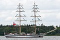 English: Fryderyk Chopin during Tall Ships’ Race 2019 at Langerak, the eastern part of Limfjord, near Hals.