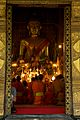 Laos - Luang Prabang 97 - evening prayer at Wat Xieng Thong (6582759289).jpg