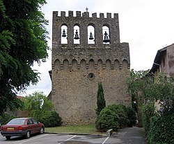 Les Pujols (Ariège)-clocher église.jpg
