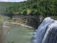 View of Middle Falls at Letchworth State Park