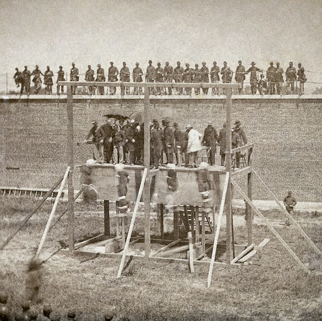 Execution of conspirators in Lincoln's assassination