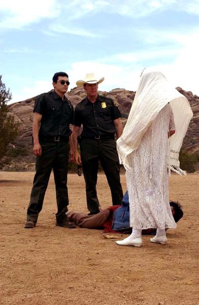 Actress representing La Llorona in The Mexican Dream, 2003