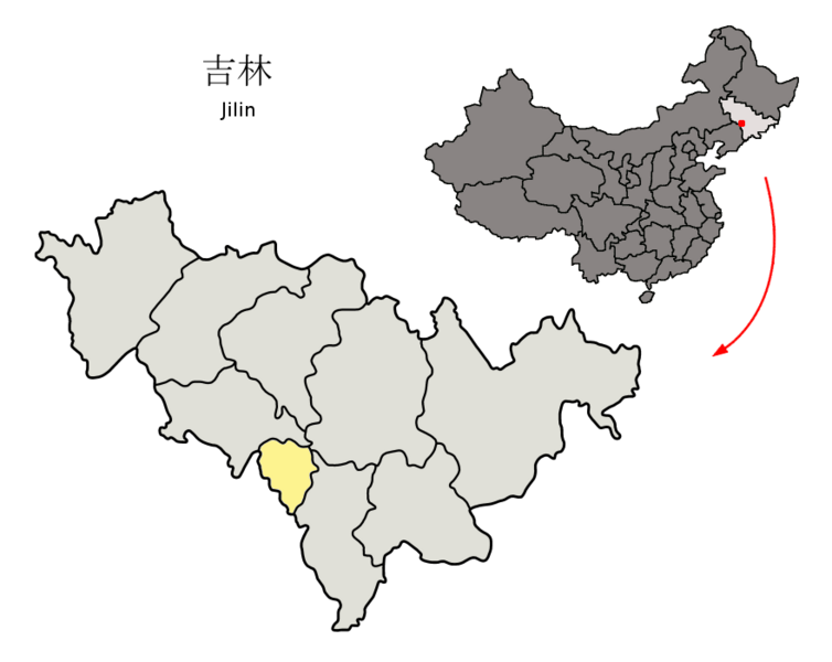 File:Location of Liaoyuan Prefecture within Jilin (China).png