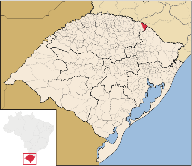 Localização de Barracão no Rio Grande do Sul