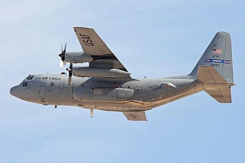A C-130 Hercules operated by the 700th Airlift Sqn, part of the 94th Airlift Wing based at Dobbins ARB.