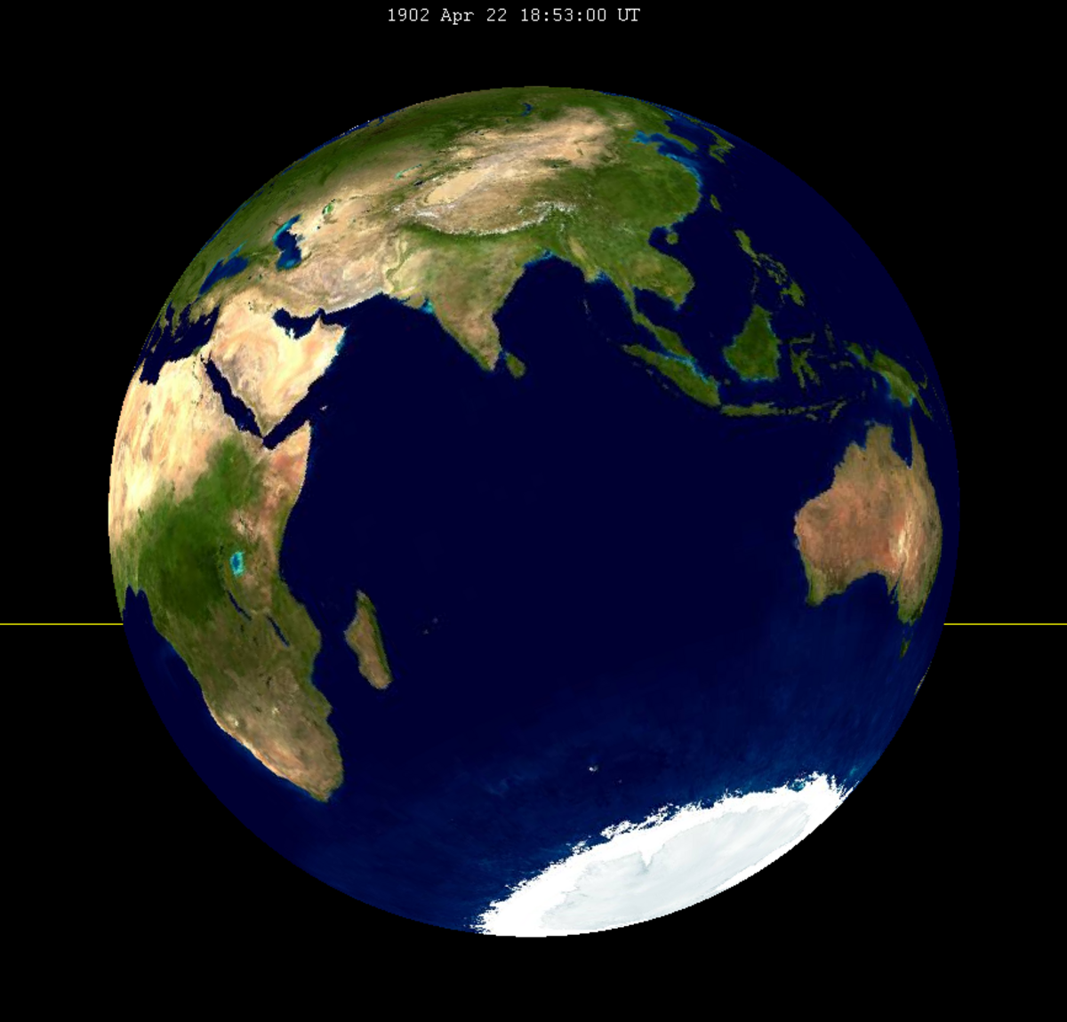 Lunar eclipse from moon-1902Apr22.png