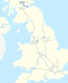 <span class="mw-page-title-main">M9 motorway (Scotland)</span> Motorway in Scotland