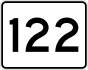 Маркер маршрута 122