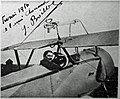 In seinem Kampfflugzeug 1916