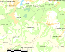 Map of the Vaudesson area (commune FR insee code 02766) Map commune FR insee code 02766.png