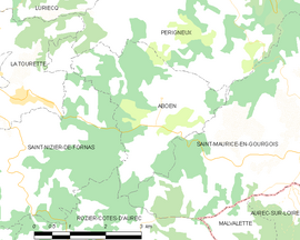 Mapa obce Aboën