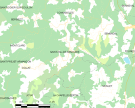 Mapa obce Saint-Pal-de-Senouire