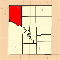 Map highlighting Lincoln Township, Coffey County, Kansas.svg