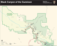 Plan Park Narodowy Black Canyon of the Gunnison