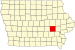 Map of Iowa highlighting Iowa County Map of Iowa highlighting Iowa County.svg