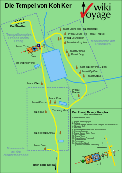 Map of Koh Ker