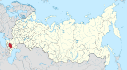 Stavropol kraj placering i Rusland