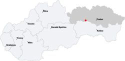 Spišské Podhradie na mapě