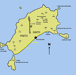 Vila Baleira aan de zuidkust van Porto Santo