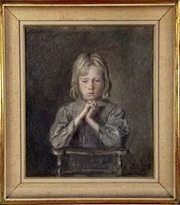 La Prière de l'enfant sur son prie-Dieu (1896), localisation inconnue.