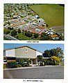 Aerial and front view of Matamata College in 1978.