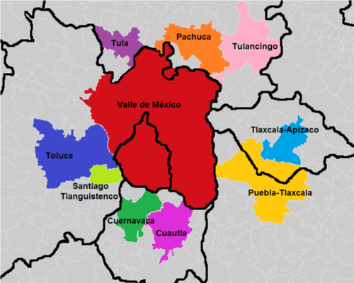Qué municipios conforman el valle de méxico
