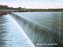 Merrimack Falls, Lawrence, MA in c. 1905 Merrimack Falls, Lawrence, MA.jpg