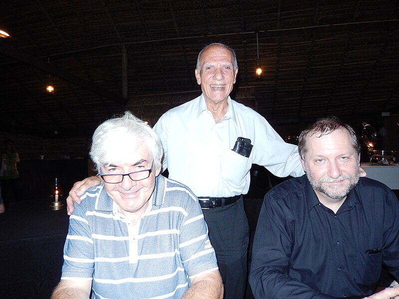 File:Michel Suignard and Mike Ksar and Michael Everson 2014.jpg