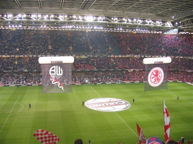 The 2004 League Cup final at the Millennium Stadium