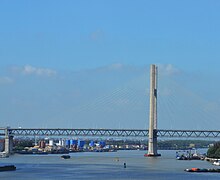 從黃浦江上看閔浦二橋