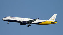 Airbus A321-200 de Monarch Airlines.