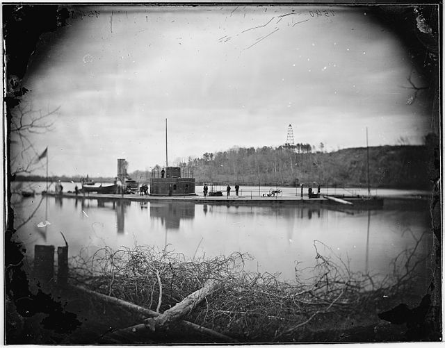 USS Lehigh on the James River