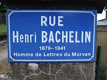 Montsauche-les-Settons, Rue Henri Bachelin