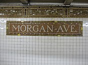 Mosaics showing the station name Morgan Avenue BMT 002.JPG