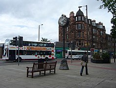 The old station clock on Morningside Road