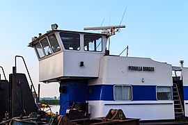 Driver bridge of the Pernilla (Starboard side.)