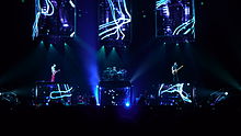 Muse à Toulouse, en France, lors du Resistance Tour en 2009.