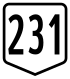 Route 231 shield