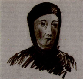 Набросок портрета Назпервер, согласно книге Харуна Ачбы «Жёны султанов: 1839—1924»