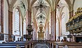 * Nomination Interior of Neuberg Abbey Church in Neuberg an der Mürz, Styria, Austria --Uoaei1 15:41, 12 January 2018 (UTC) * Promotion *  Comment A beautiful shot. But the distortion of the vertical styles in the left window, is that really the case?--Famberhorst 16:35, 12 January 2018 (UTC)  Info Of course - see the strictly vertical cable of the adjacent candellaber (which by itself indeed hangs a bit skewed) --Uoaei1 16:44, 12 January 2018 (UTC) Ok. Good quality.--Famberhorst 16:54, 12 January 2018 (UTC)